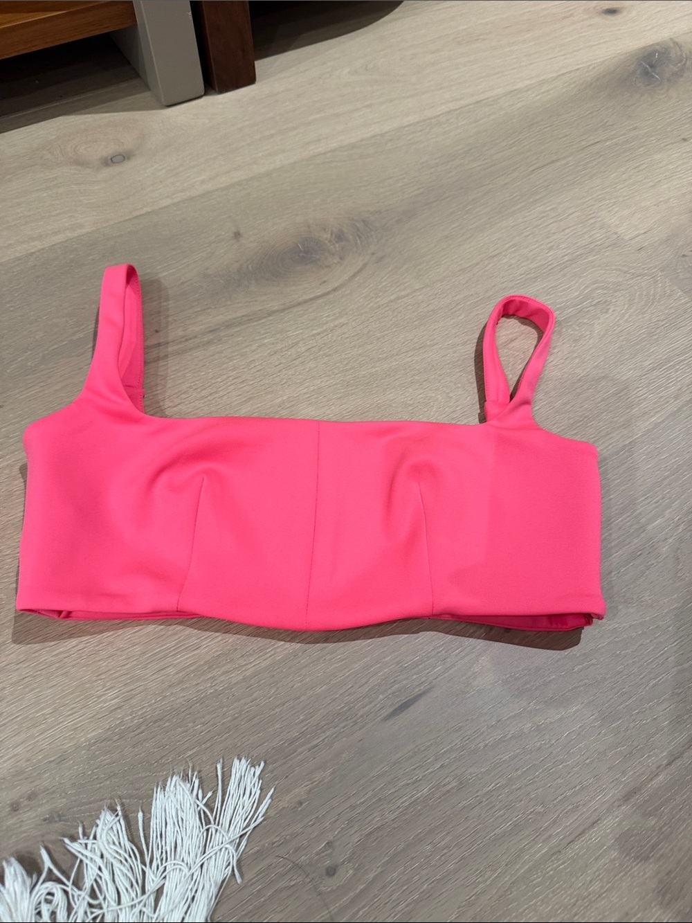 L’MOMO Bright Pink Cropped Bikini Top